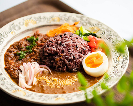 武雄ジビエ猪キーマ&コリコリ大豆のスパイスカレー