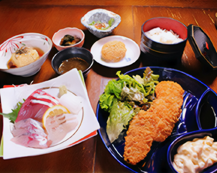 季節の魚天丼(平日限定メニュー)