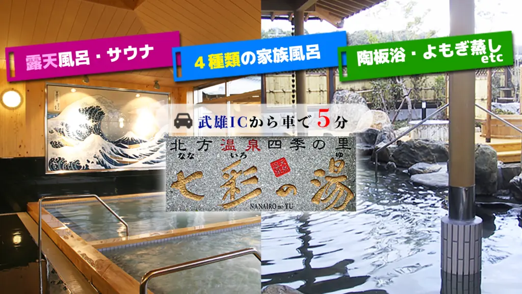 北方温泉 四季の里 七彩の湯のバナー画像