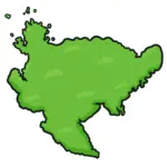 佐賀県の形をした画像