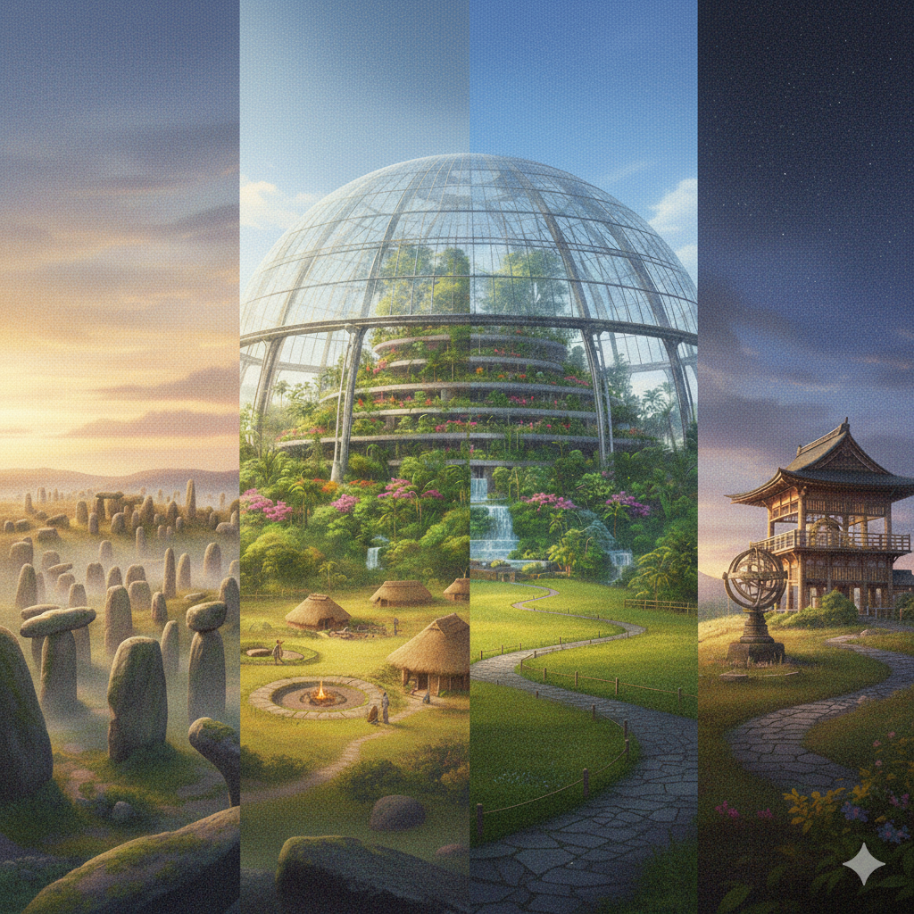 巨石群、古代遺跡、庭園の画像