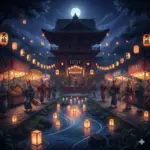 幻想的なお祭りの画像