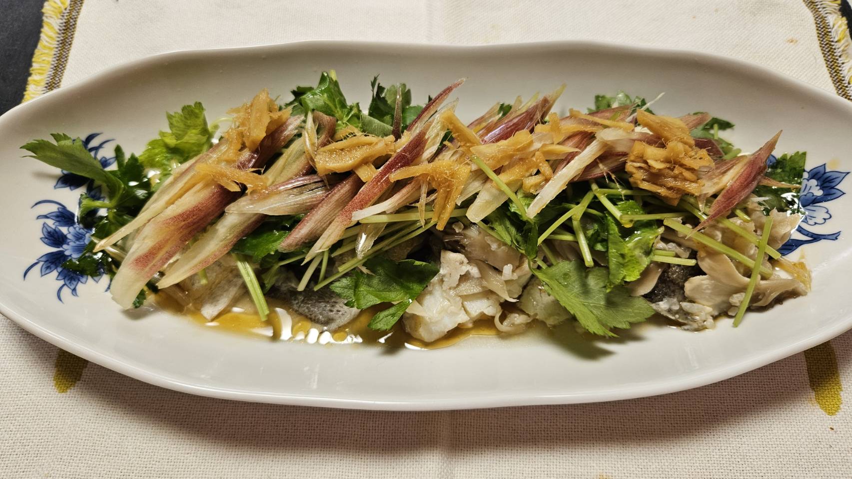 スズキの清蒸魚(チンジョンユー)